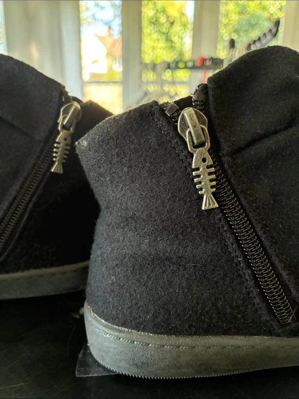 Blowfish Black Button-Accent Kids Boot